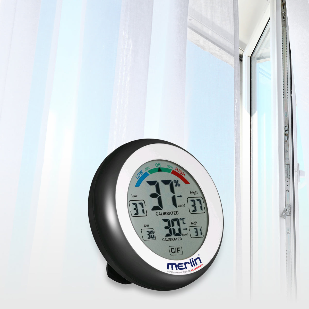 Merlin Reading Device MERLIN TH-C Desktop measuring device for relative humidity and tempera ...
